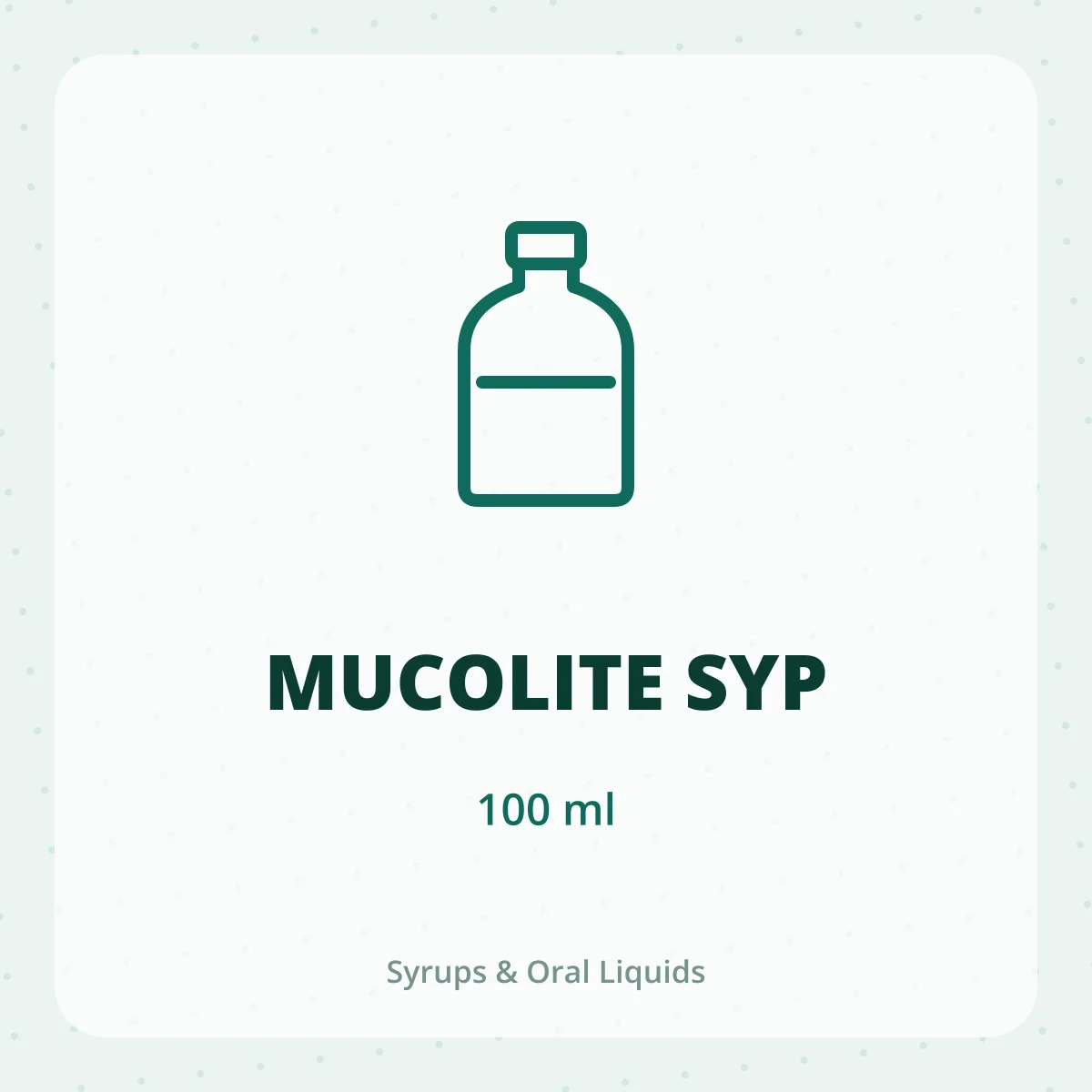 MUCOLITE SYP 1X100ML
