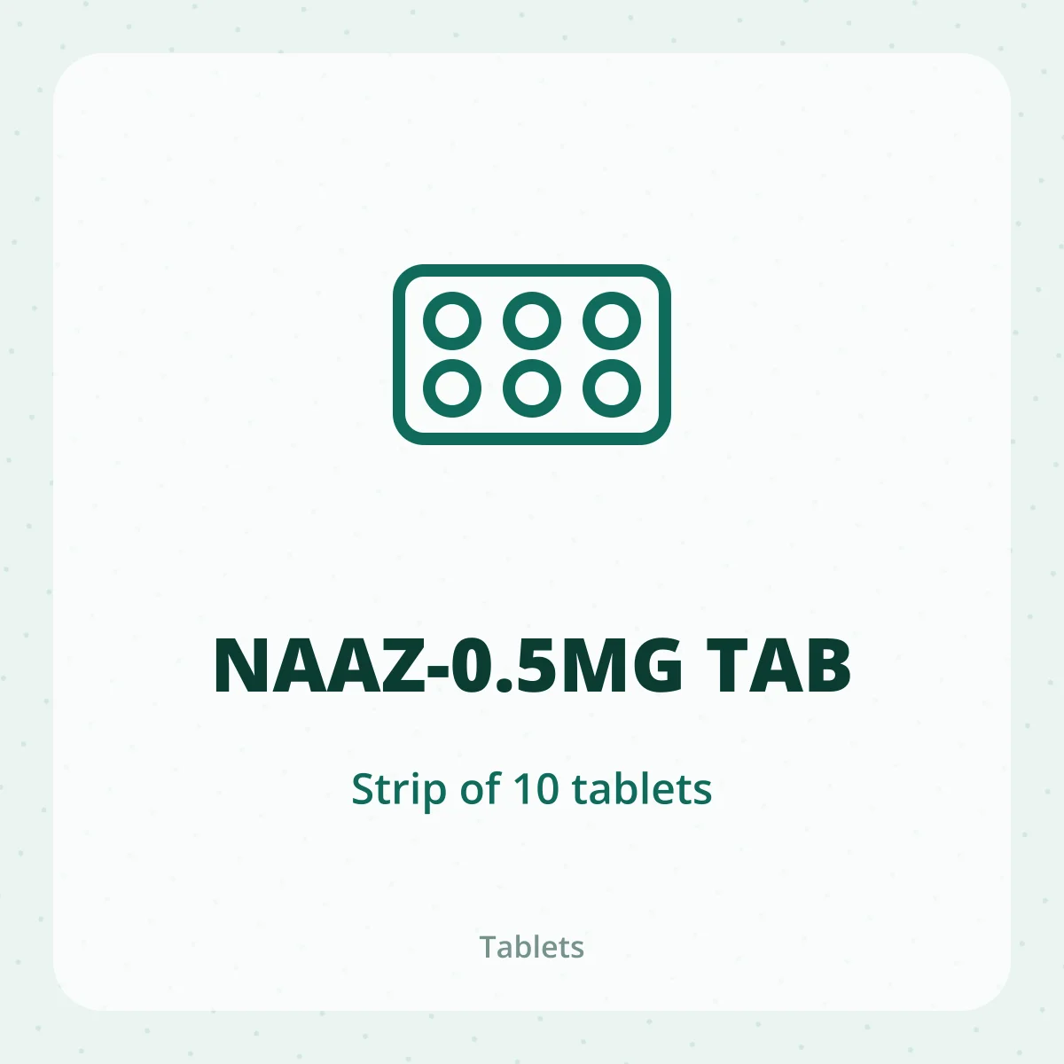 NAAZ-0.5MG TAB 1X10