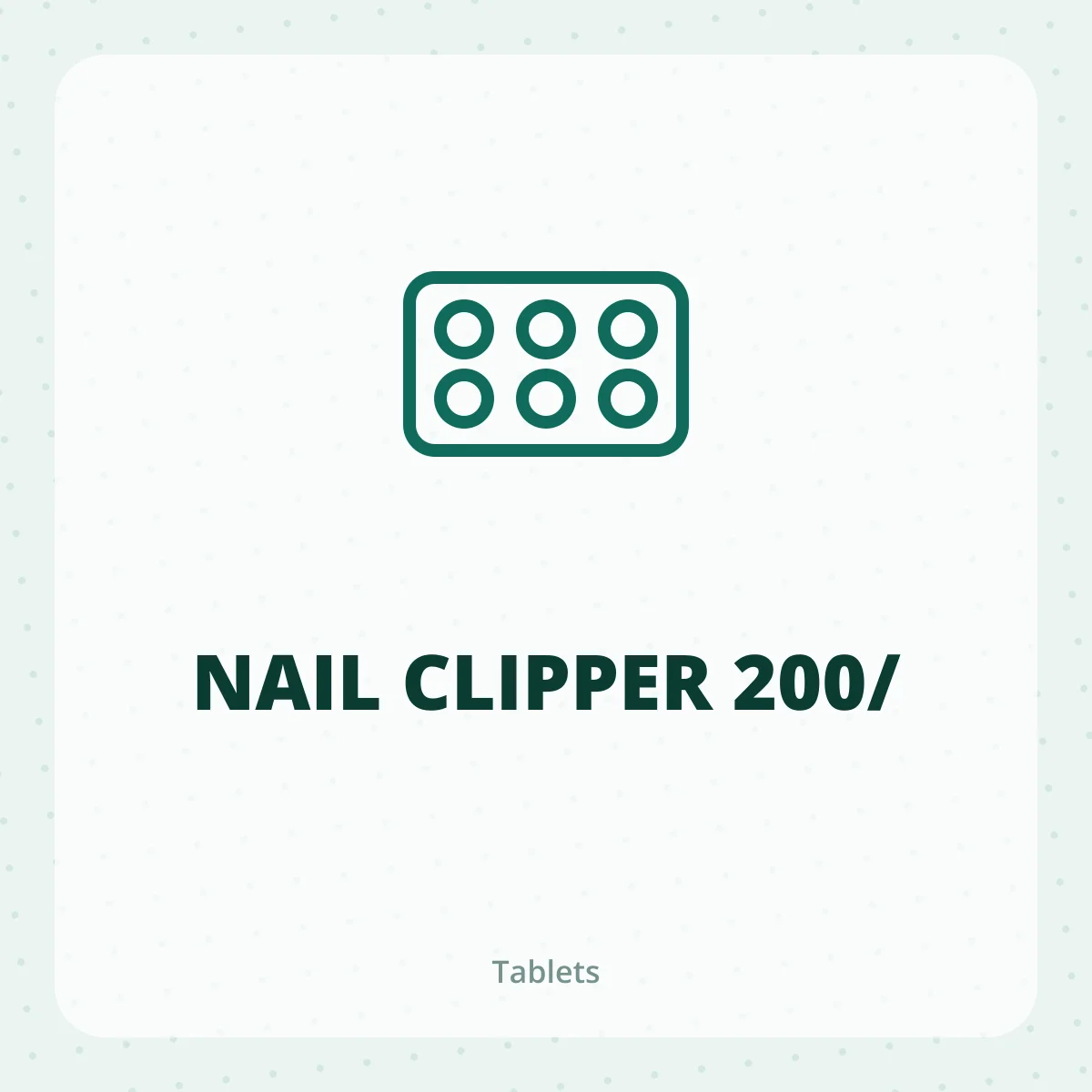NAIL CLIPPER 200/ 1*1