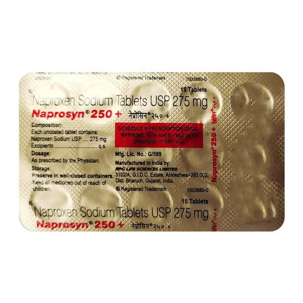 NAPROSYN-250MG TAB 1X15