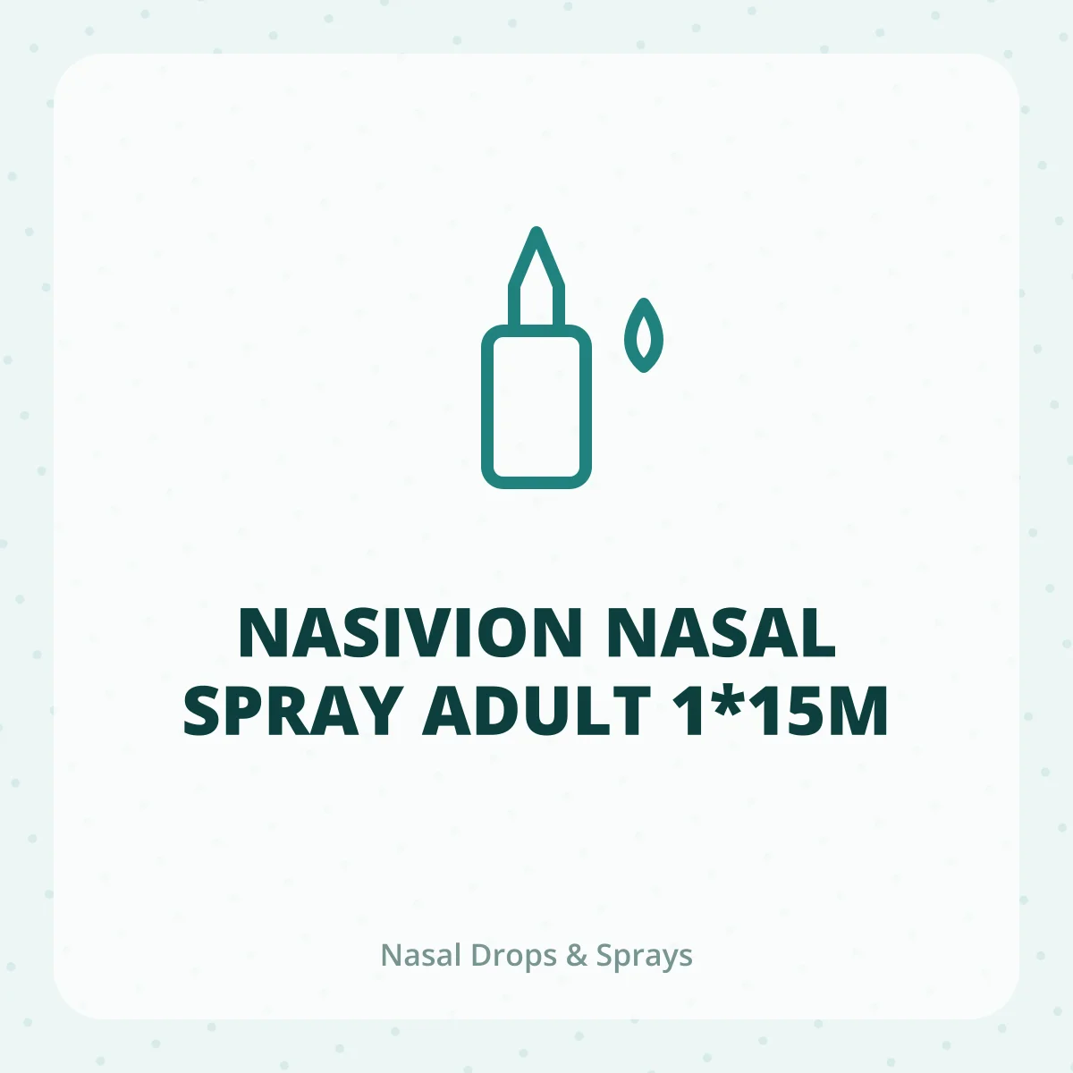 NASIVION NASAL SPRAY ADULT 1*15M