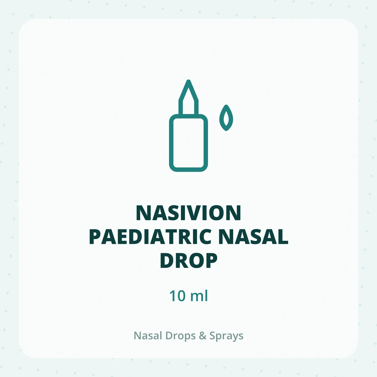 NASIVION PAEDIATRIC NASAL DROP 1X10ML