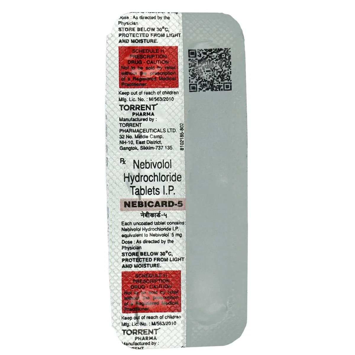 NEBICARD-5MG TAB 1X10