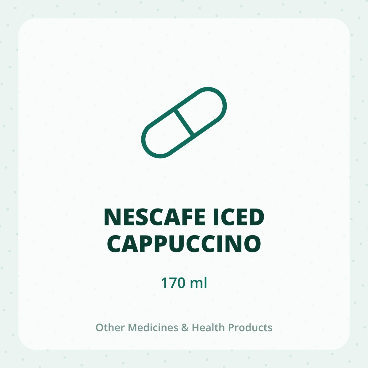 NESCAFE ICED CAPPUCCINO 1X170ML