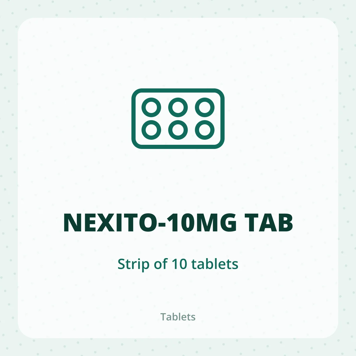 NEXITO-10MG TAB 1X10