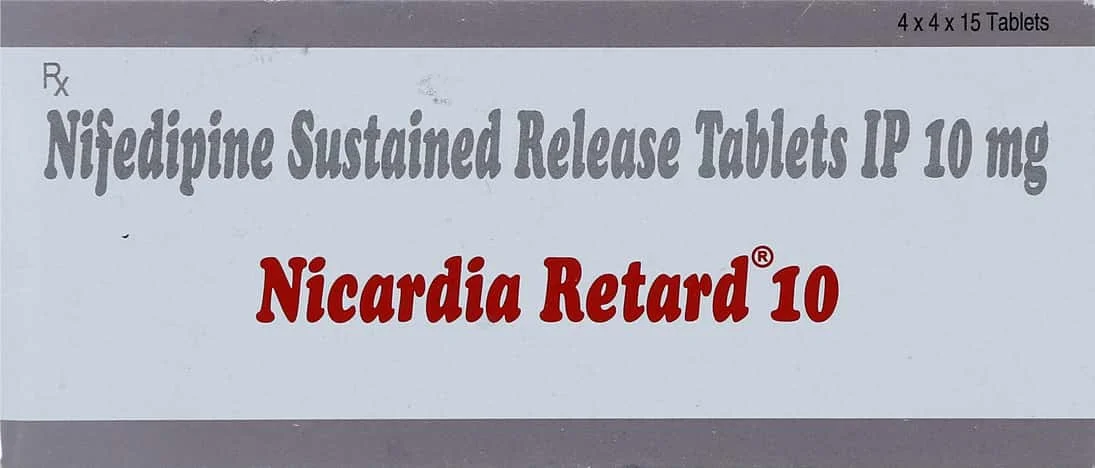 NICARDIA RETARD 10MG TAB 1X15
