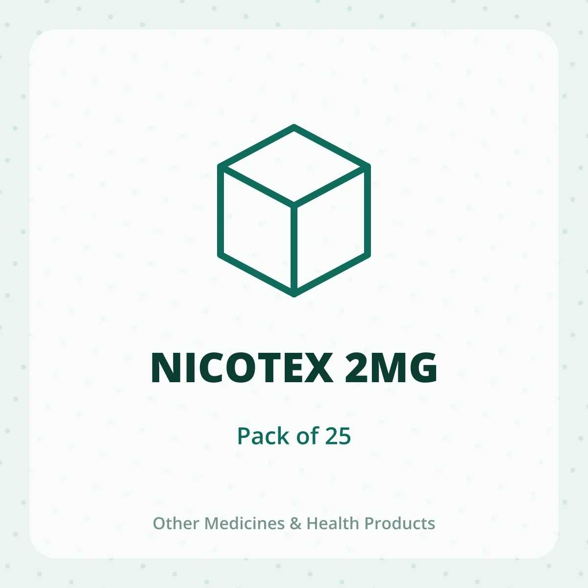 NICOTEX 2MG 1X25