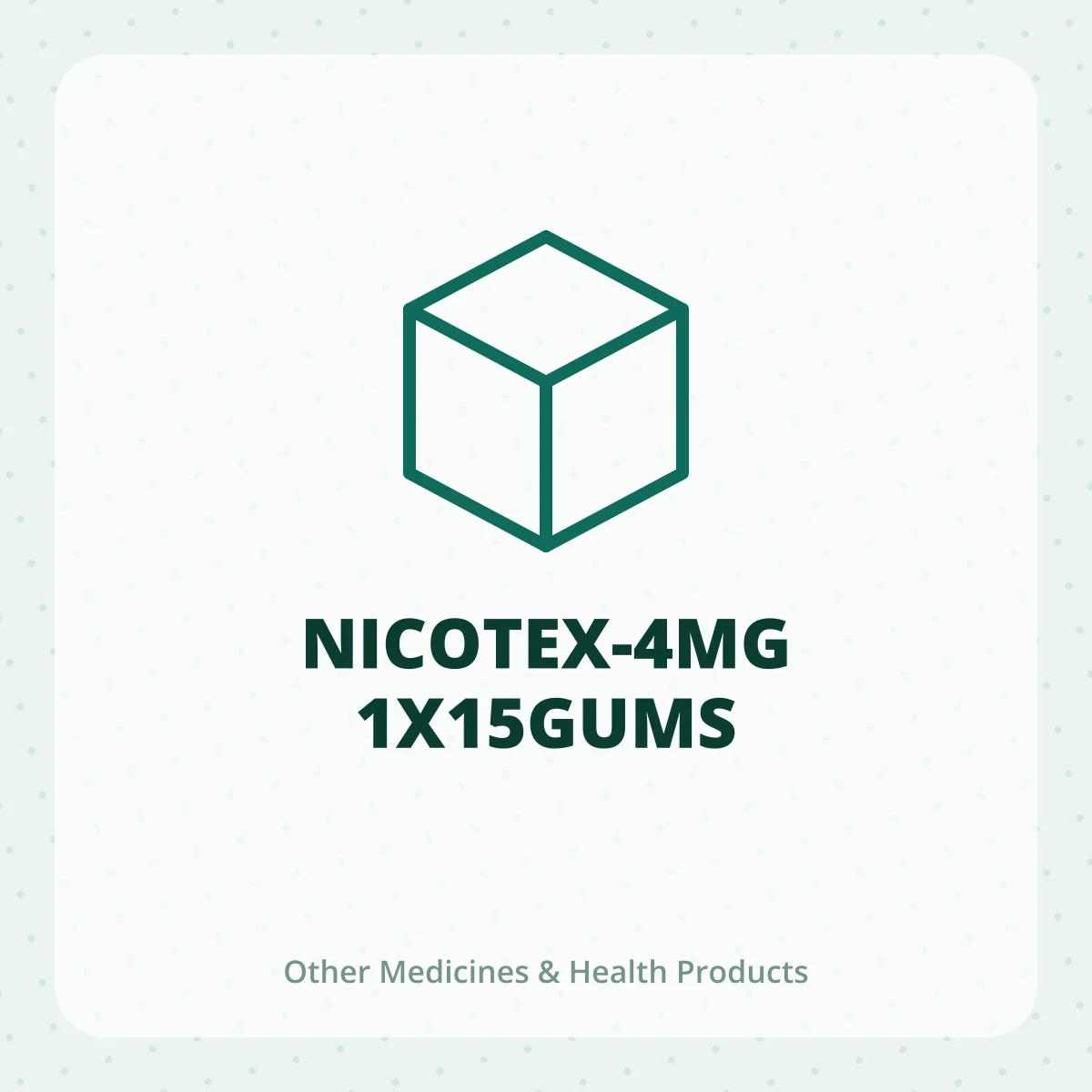 NICOTEX-4MG 1X15GUMS