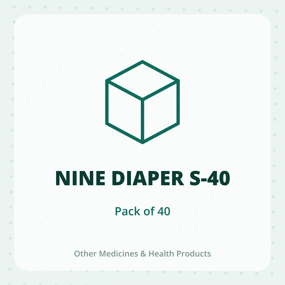 NINE DIAPER S-40 1X40