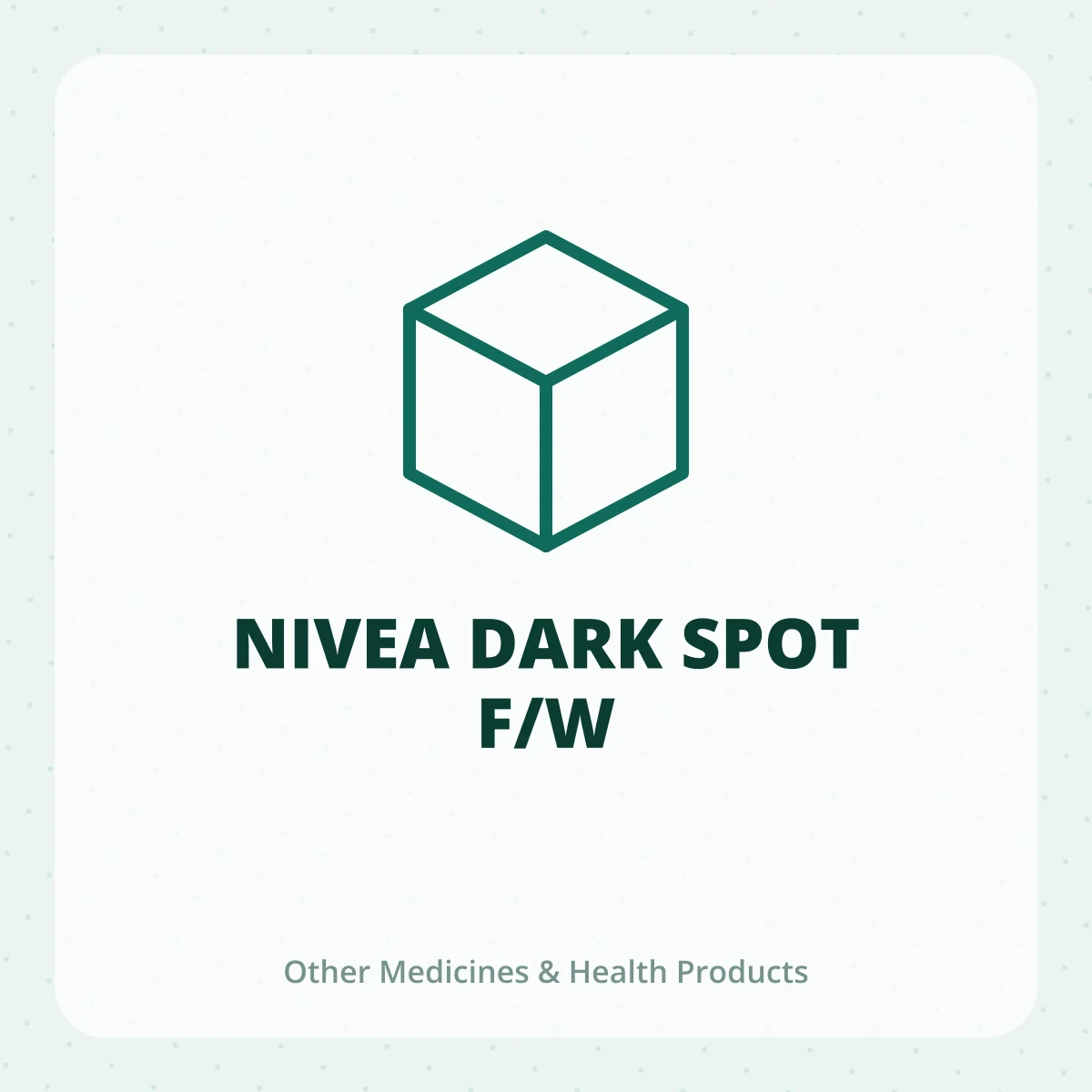 NIVEA DARK SPOT F/W 1X1