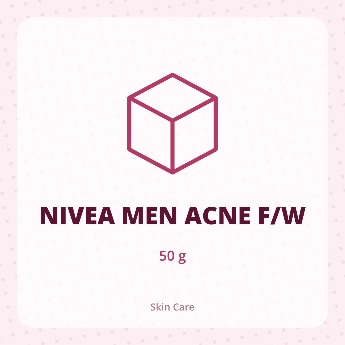 NIVEA MEN ACNE F/W 1*50GM