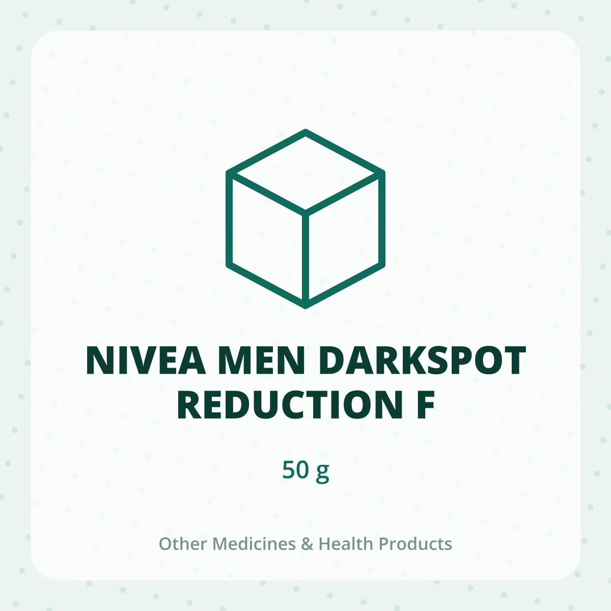 NIVEA MEN DARKSPOT REDUCTION F 1X50G
