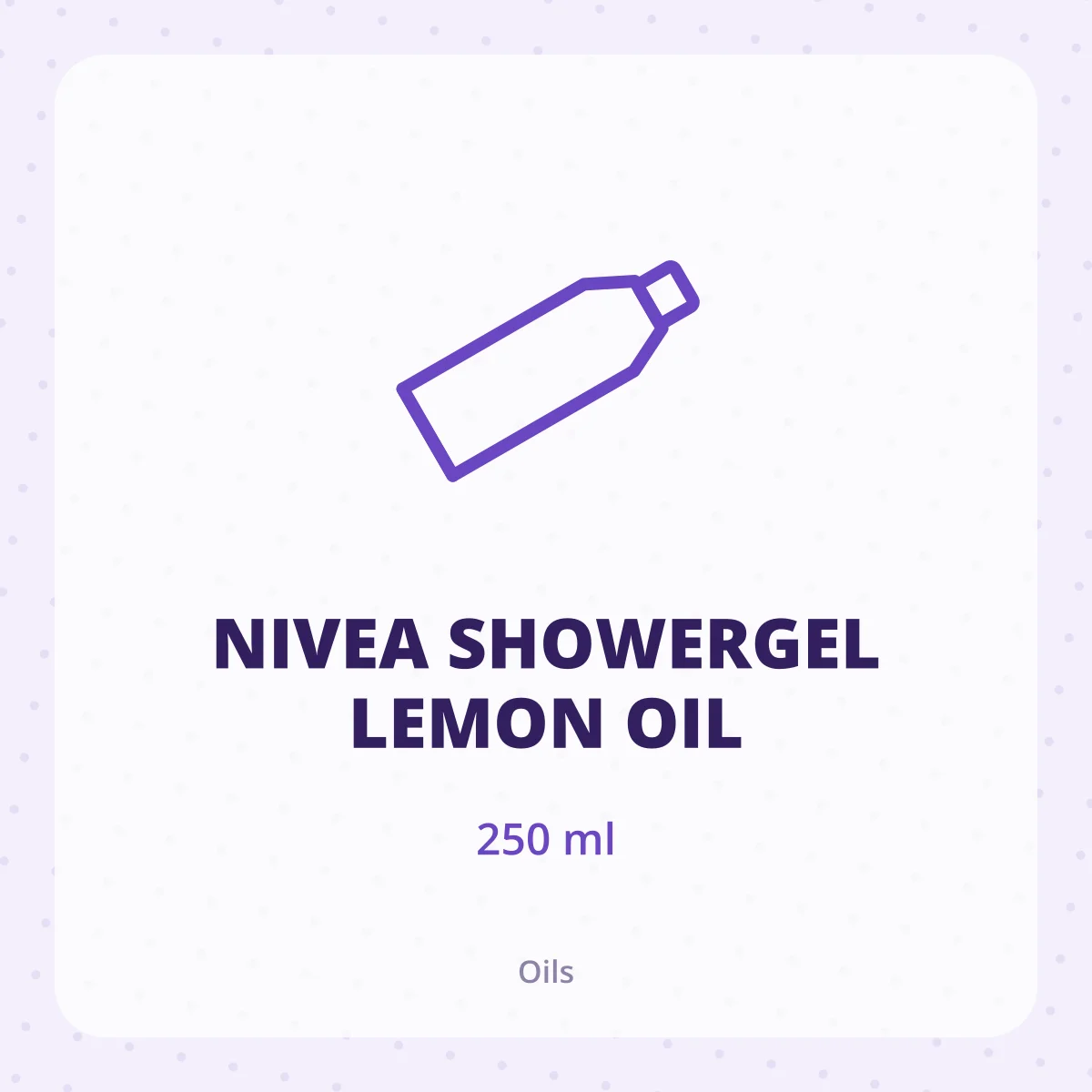 NIVEA SHOWERGEL LEMON OIL 1X250ML