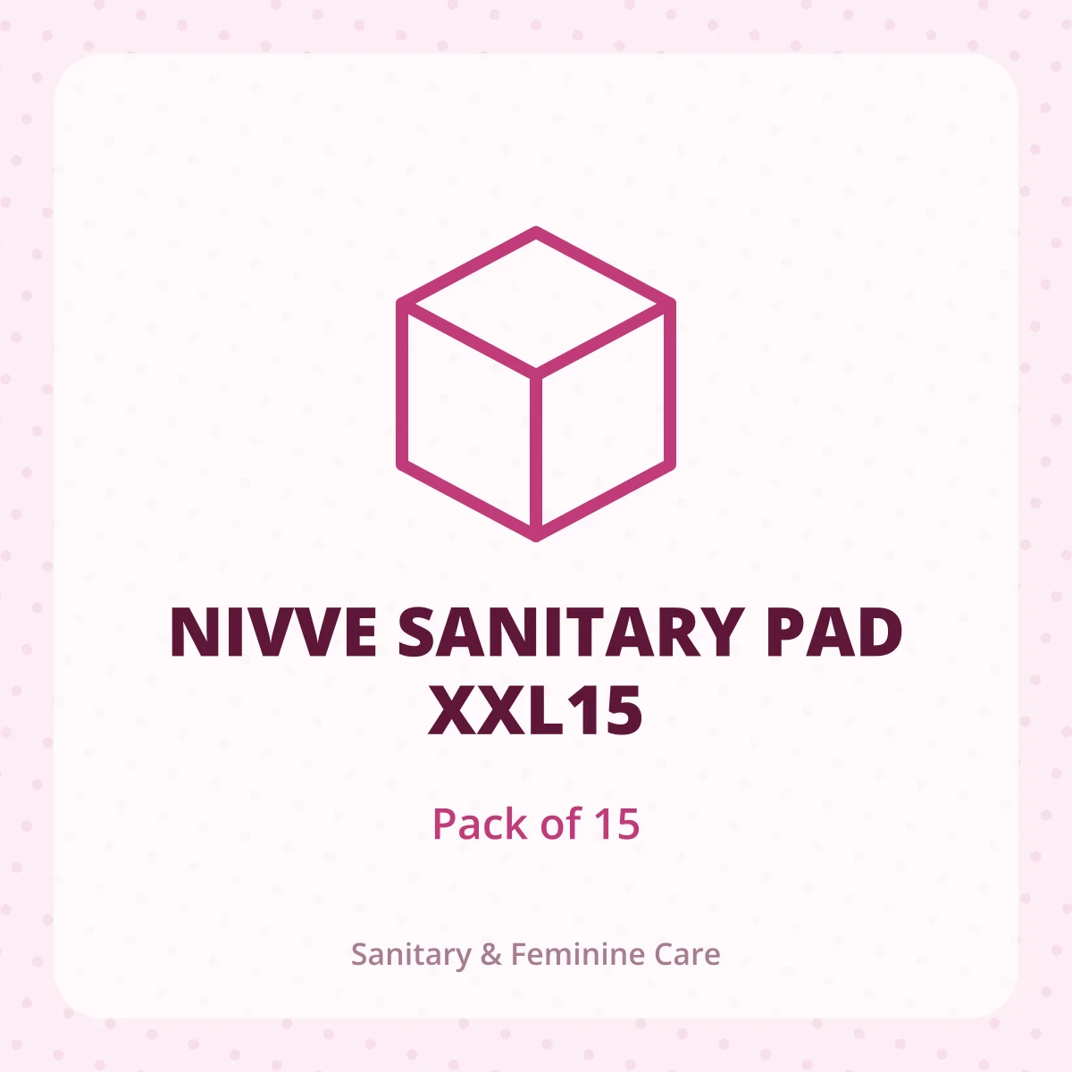 NIVVE SANITARY PAD XXL15 1*15