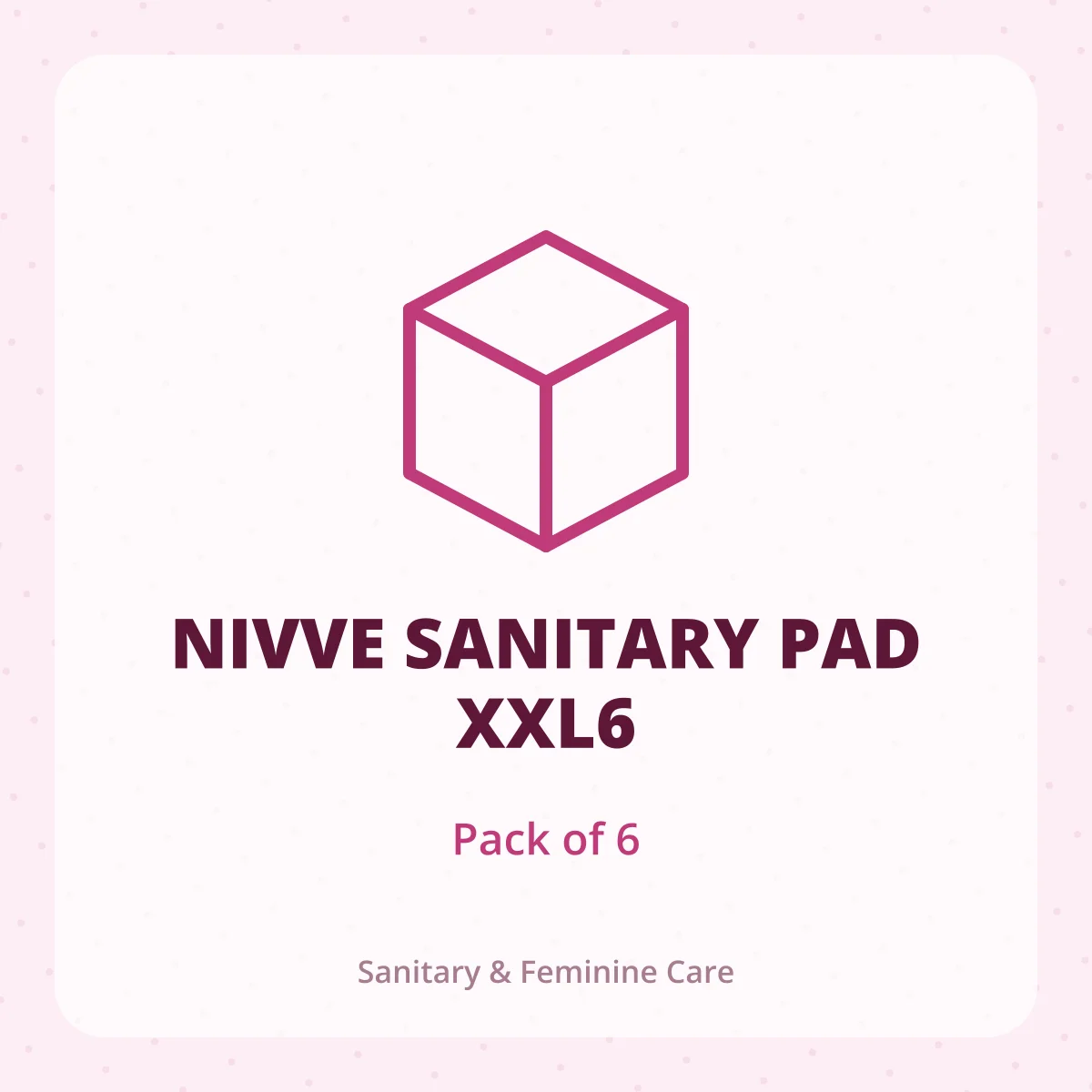 NIVVE SANITARY PAD XXL6 1*6