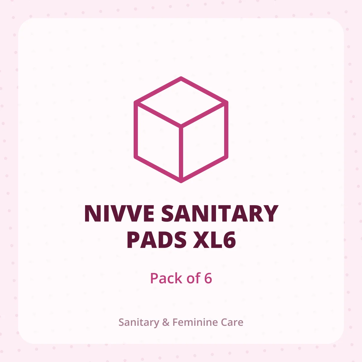 NIVVE SANITARY PADS XL6 1*6