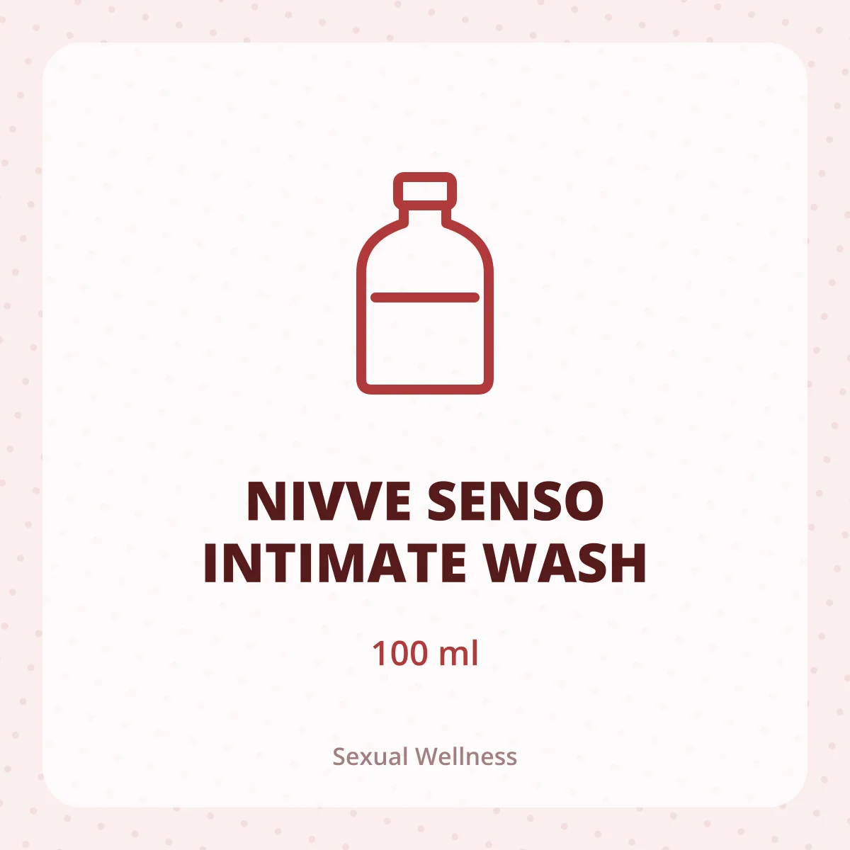 NIVVE SENSO INTIMATE WASH 1X100ML