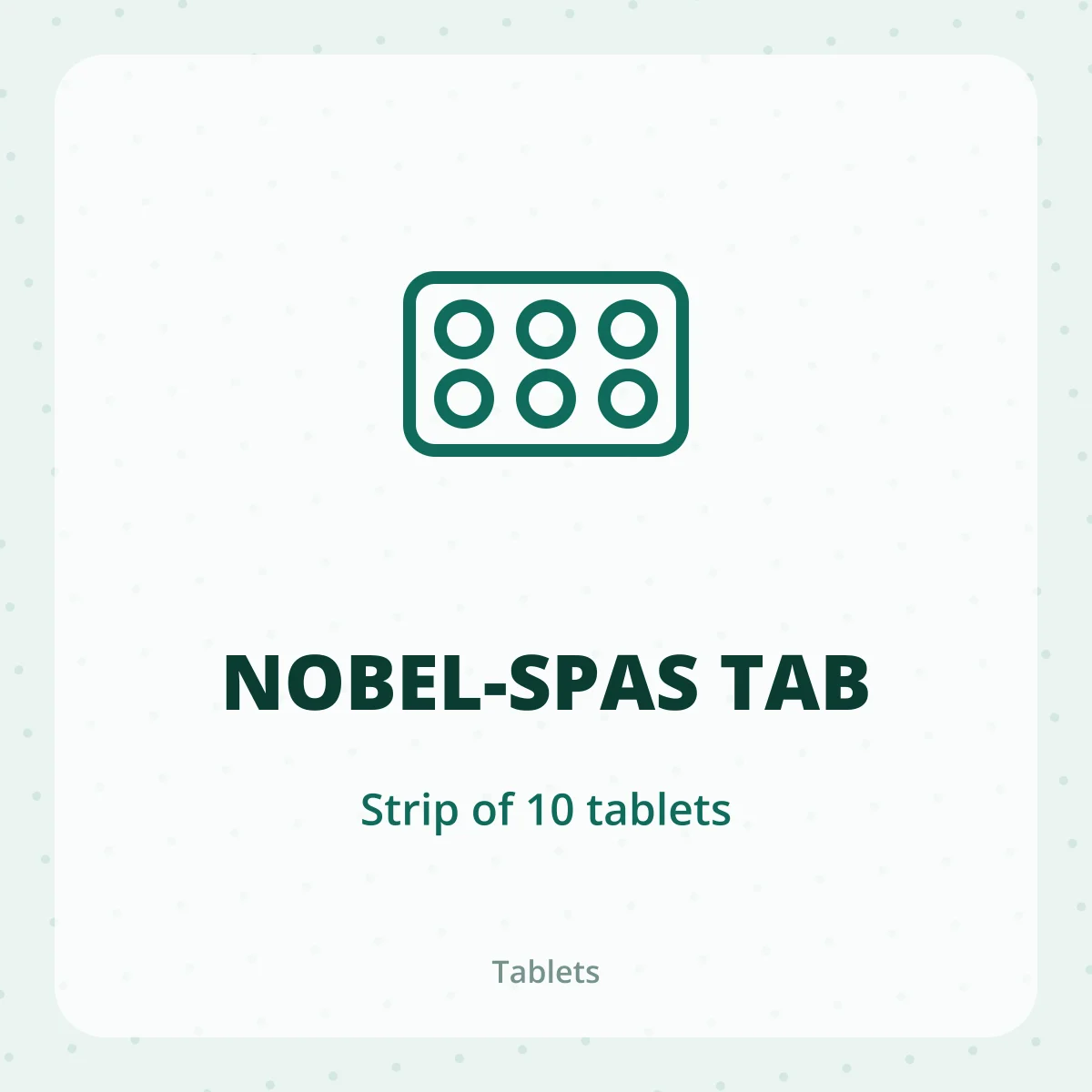 NOBEL-SPAS TAB 1X10