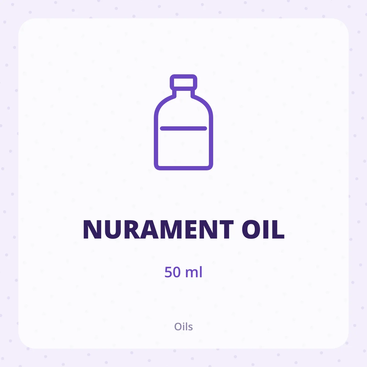 NURAMENT OIL 1X50ML