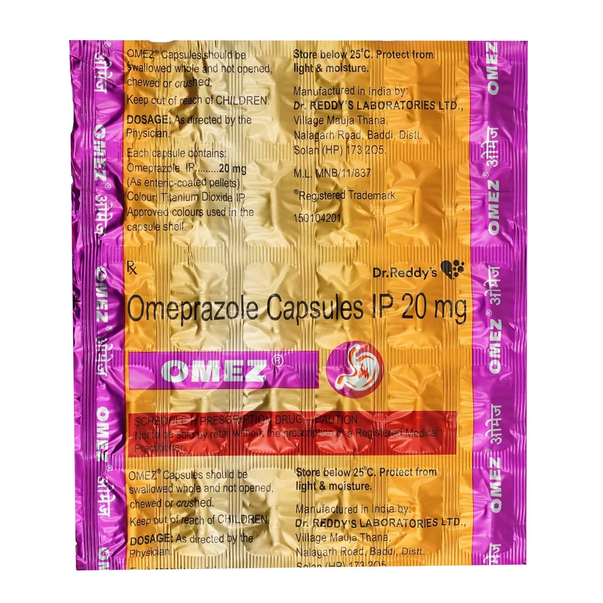 OMEZ-20MG CAP 1X30