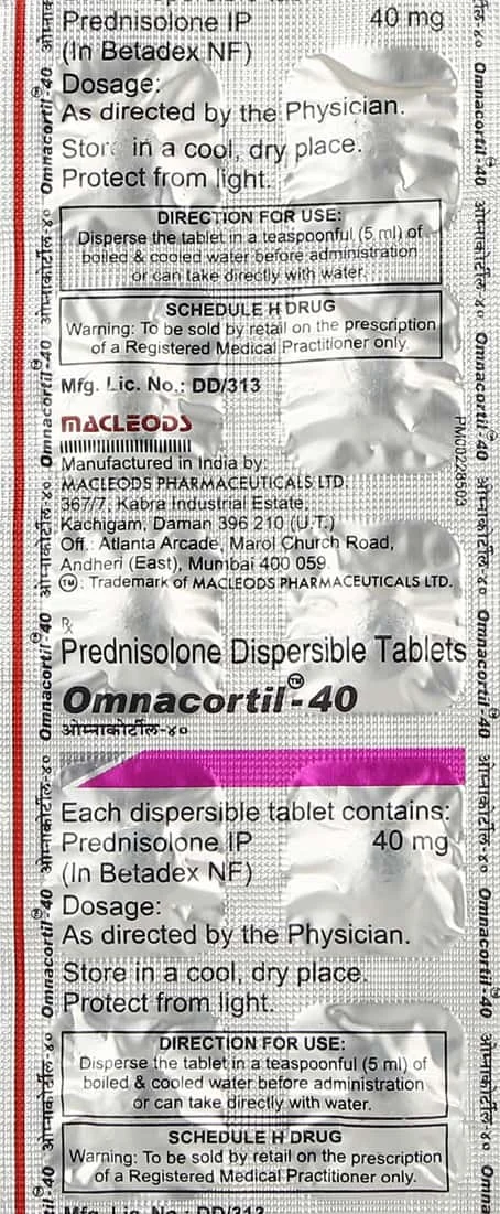 OMNACORTIL-40MG TAB 1X10