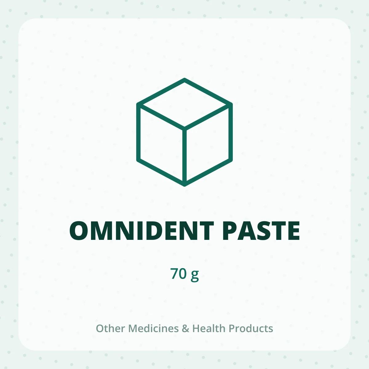 OMNIDENT PASTE 1X70GM