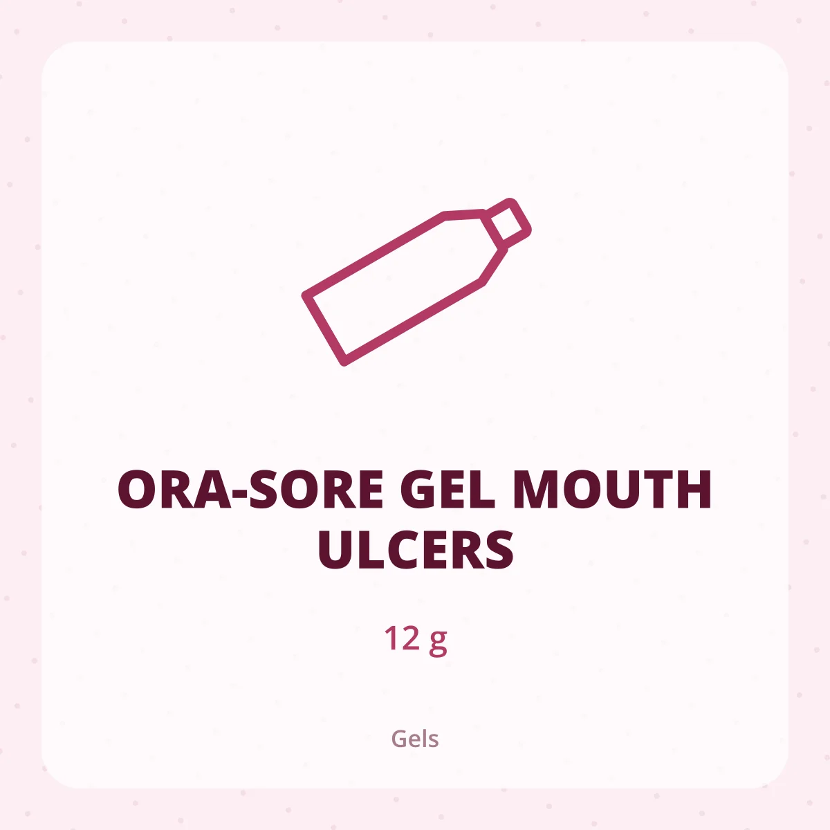 ORA-SORE GEL MOUTH ULCERS 1X12GM