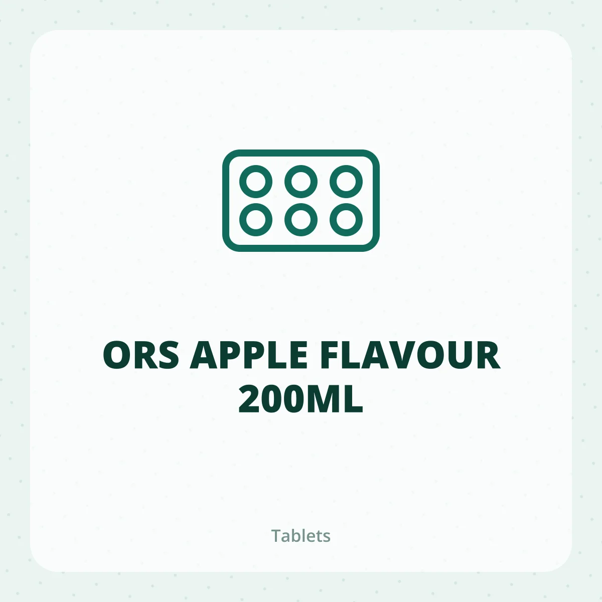 ORS APPLE FLAVOUR 200ML