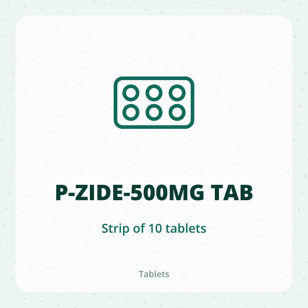 P-ZIDE-500MG TAB 1X10