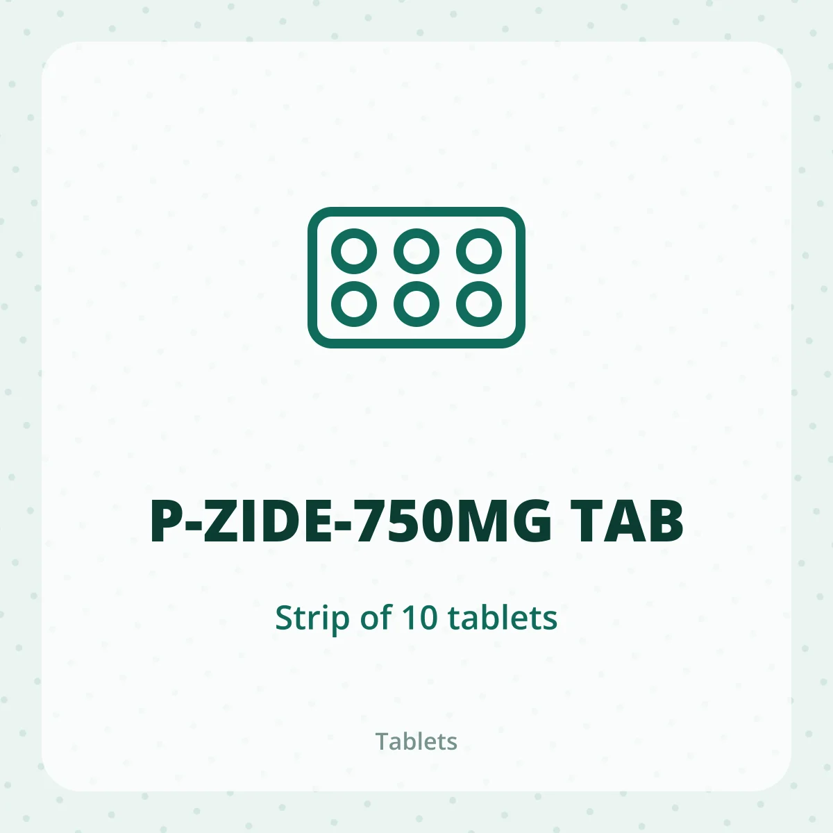 P-ZIDE-750MG TAB 1X10