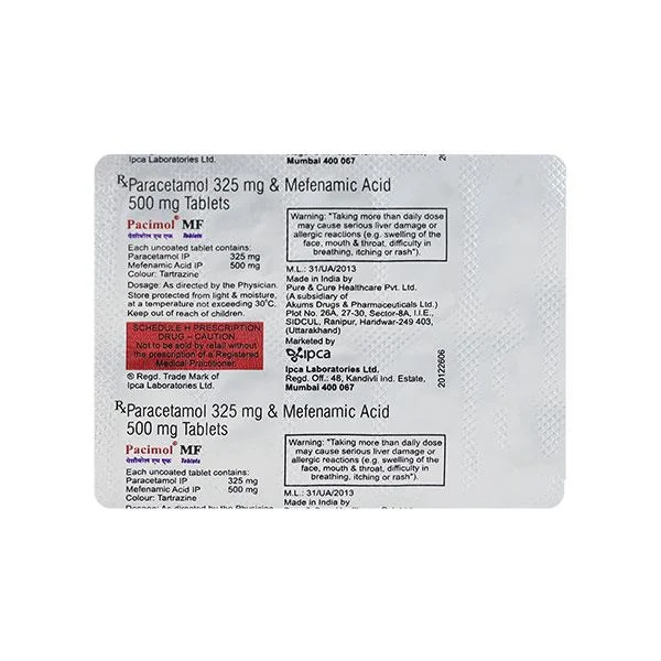 PACIMOL MF 125ML 1X60ML