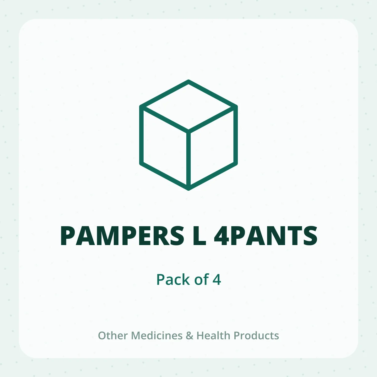 PAMPERS L 4PANTS 1*4