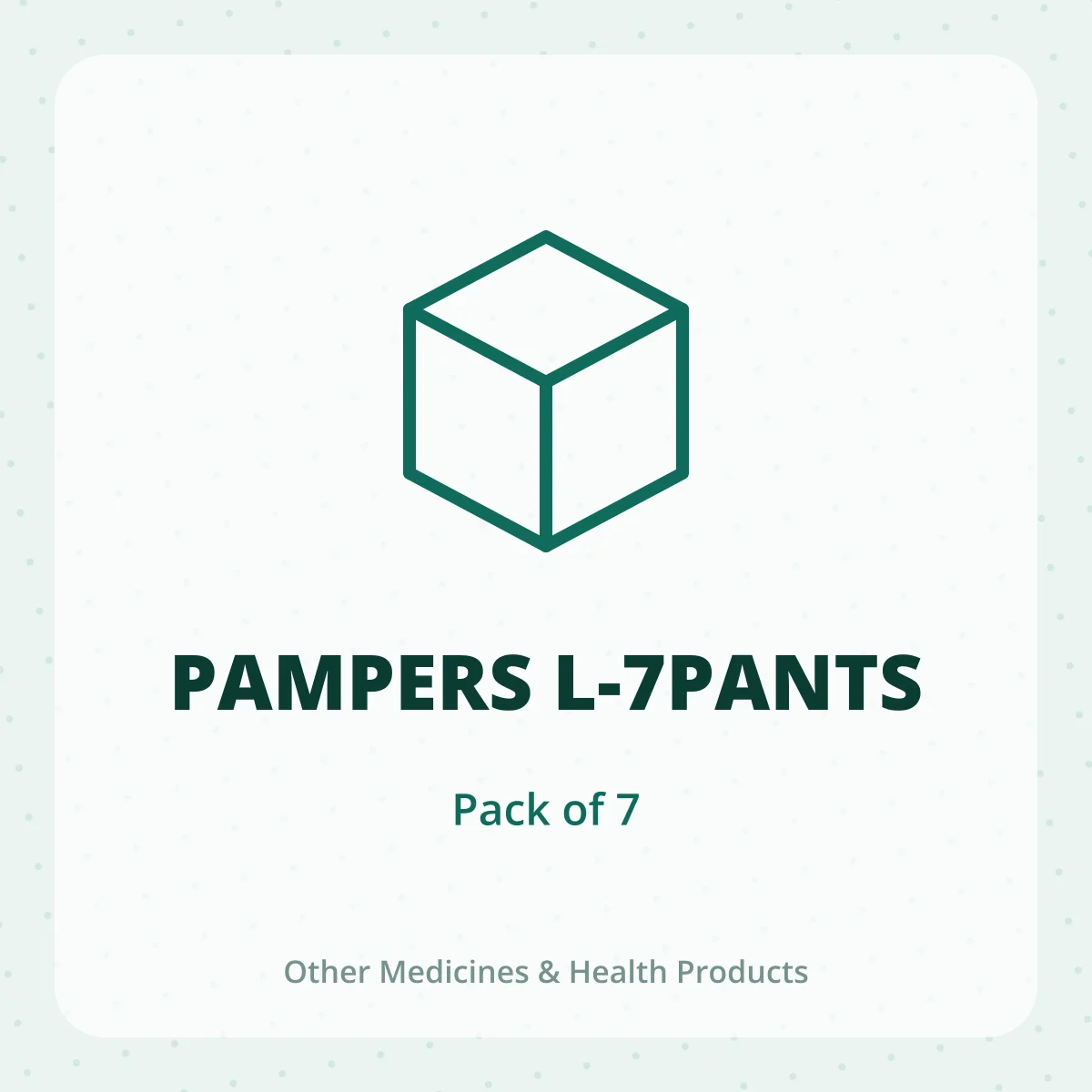 PAMPERS L-7PANTS 1*7