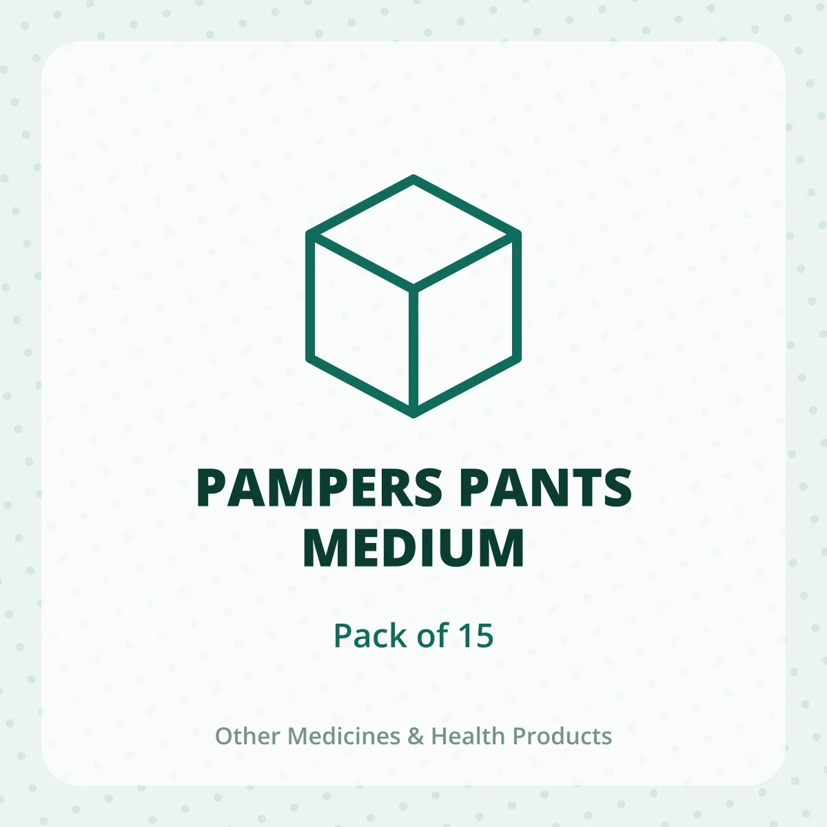 PAMPERS PANTS MEDIUM 1X15