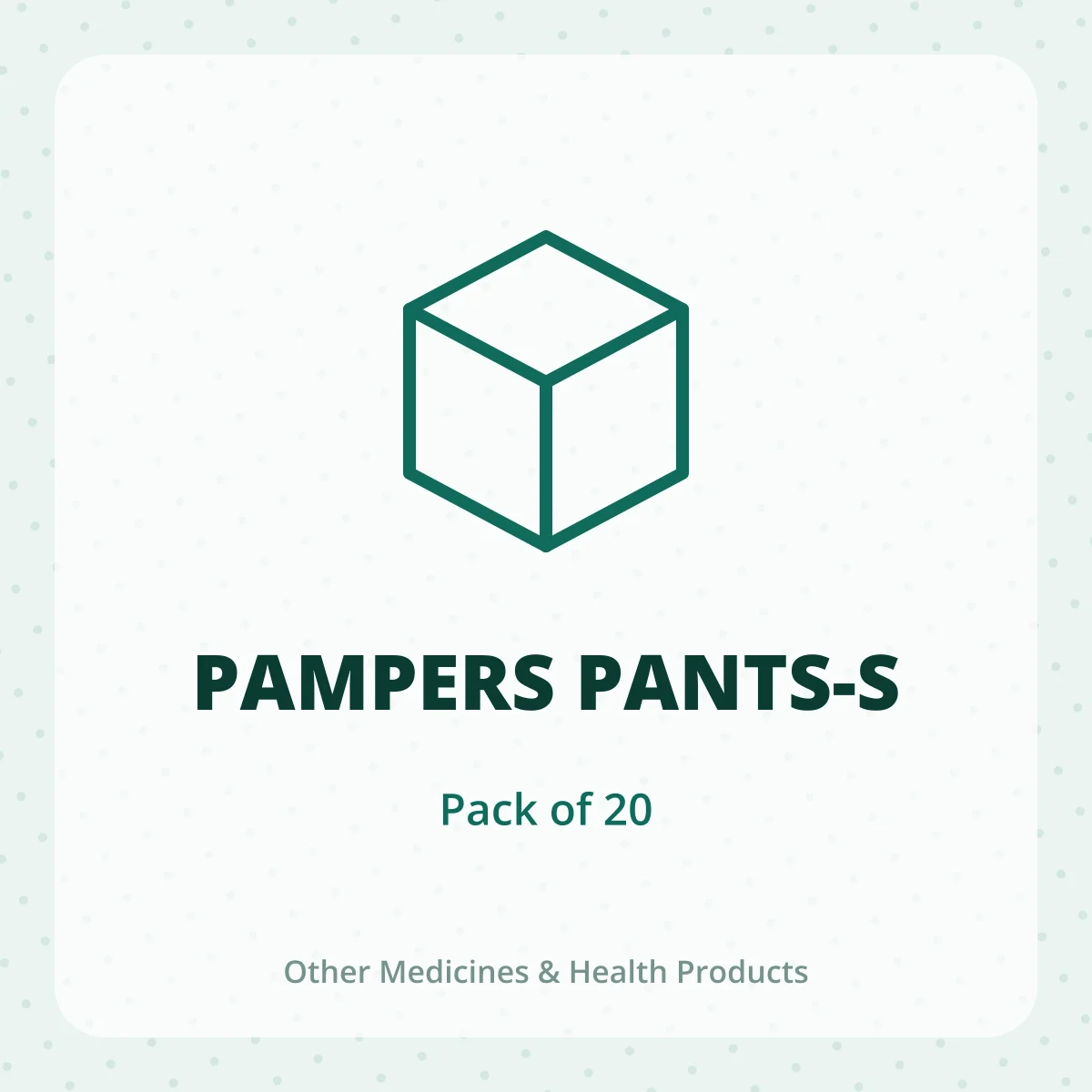 PAMPERS PANTS-S 1X20