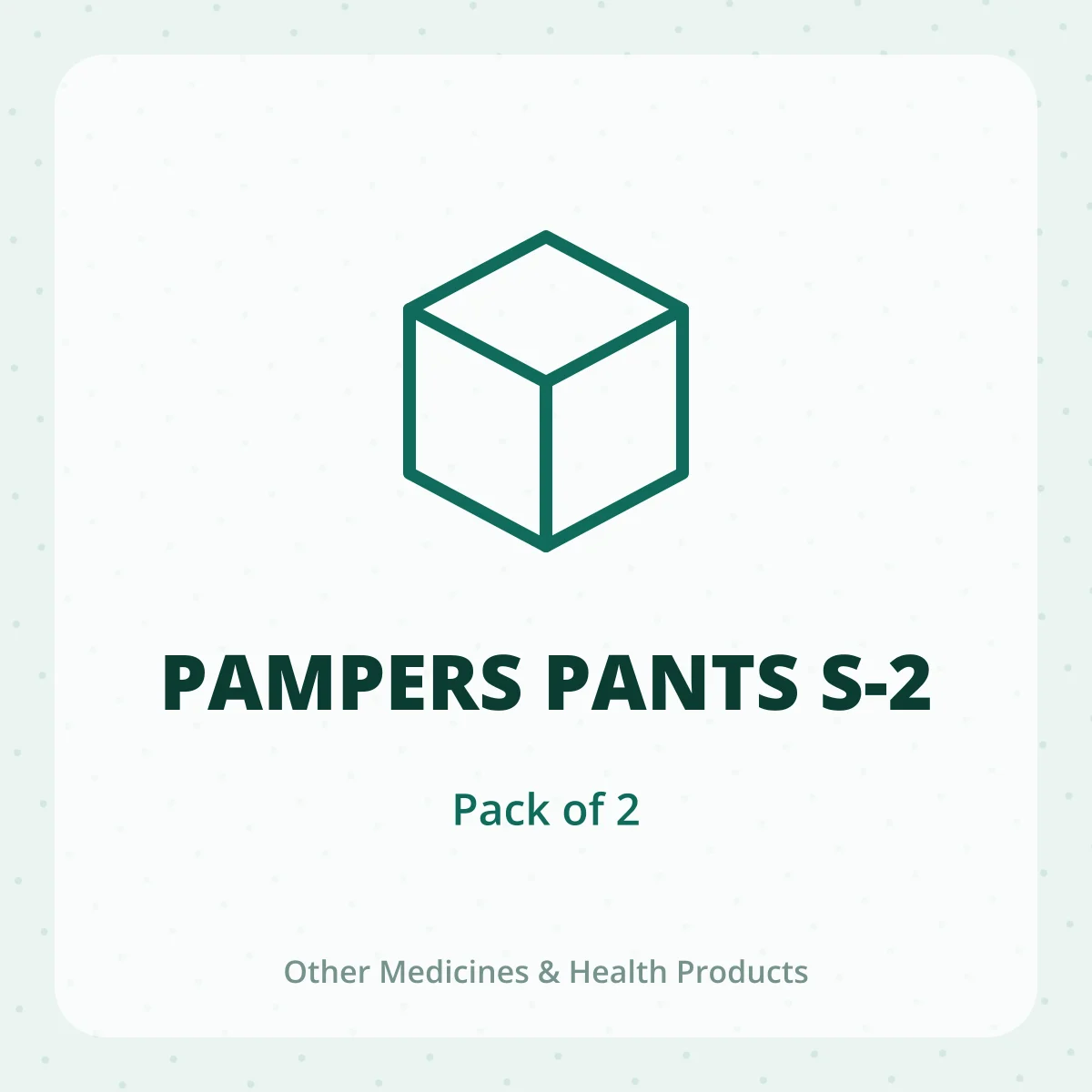 PAMPERS PANTS S-2 1X2