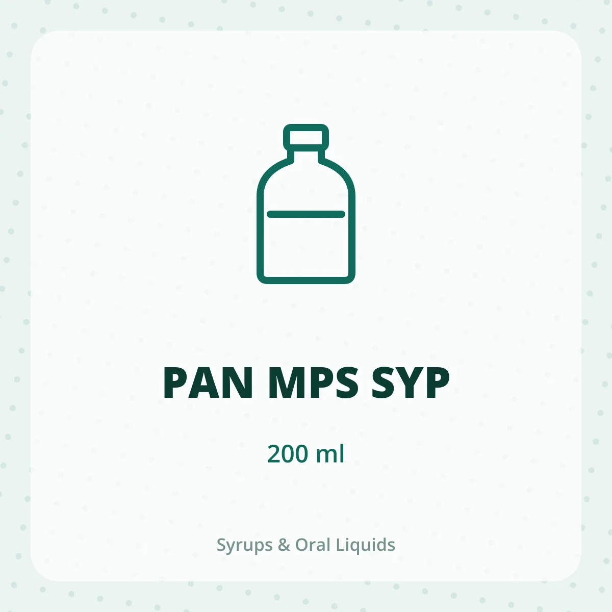 PAN MPS SYP 1X200ML