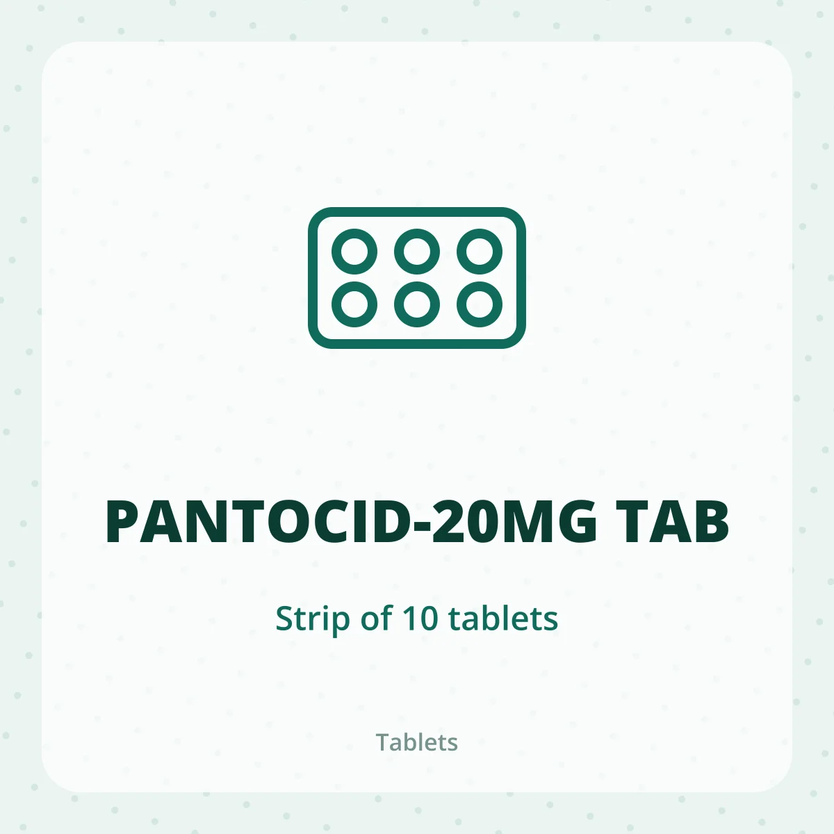 PANTOCID-20MG TAB 1X10