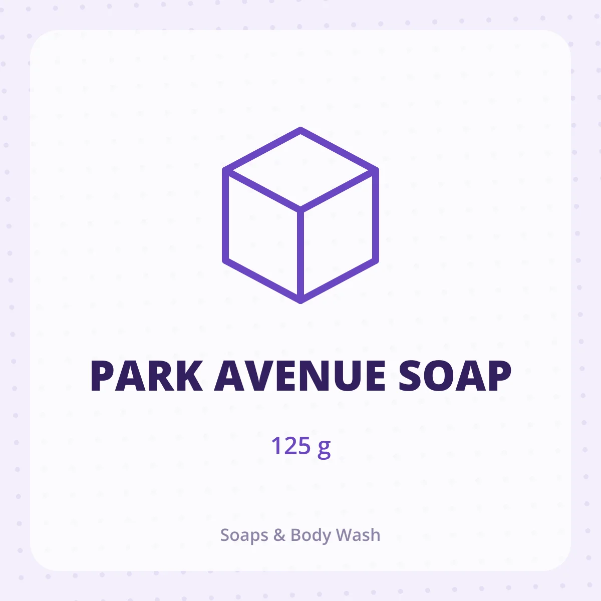 PARK AVENUE SOAP 1*125GM