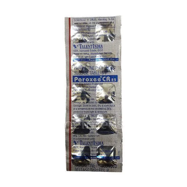 PAROXEE-CR 25MG TAB 1X10