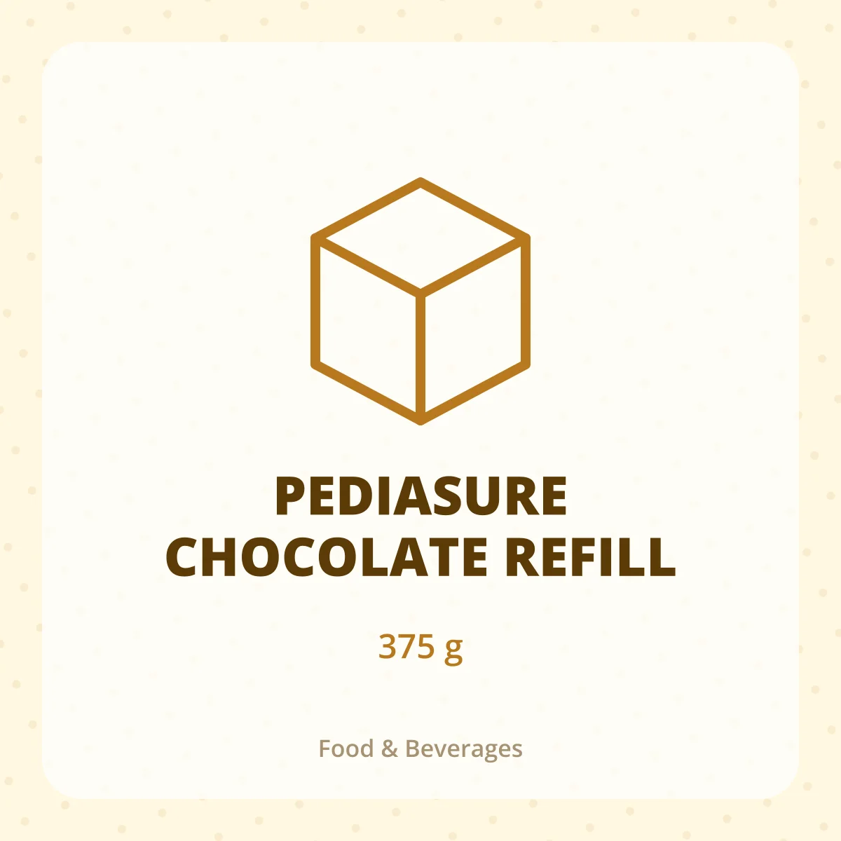 PEDIASURE CHOCOLATE REFILL 1X375G