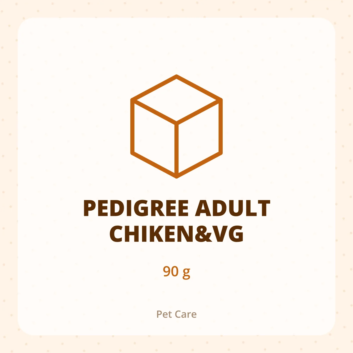 PEDIGREE ADULT CHIKEN&VG 1X90G