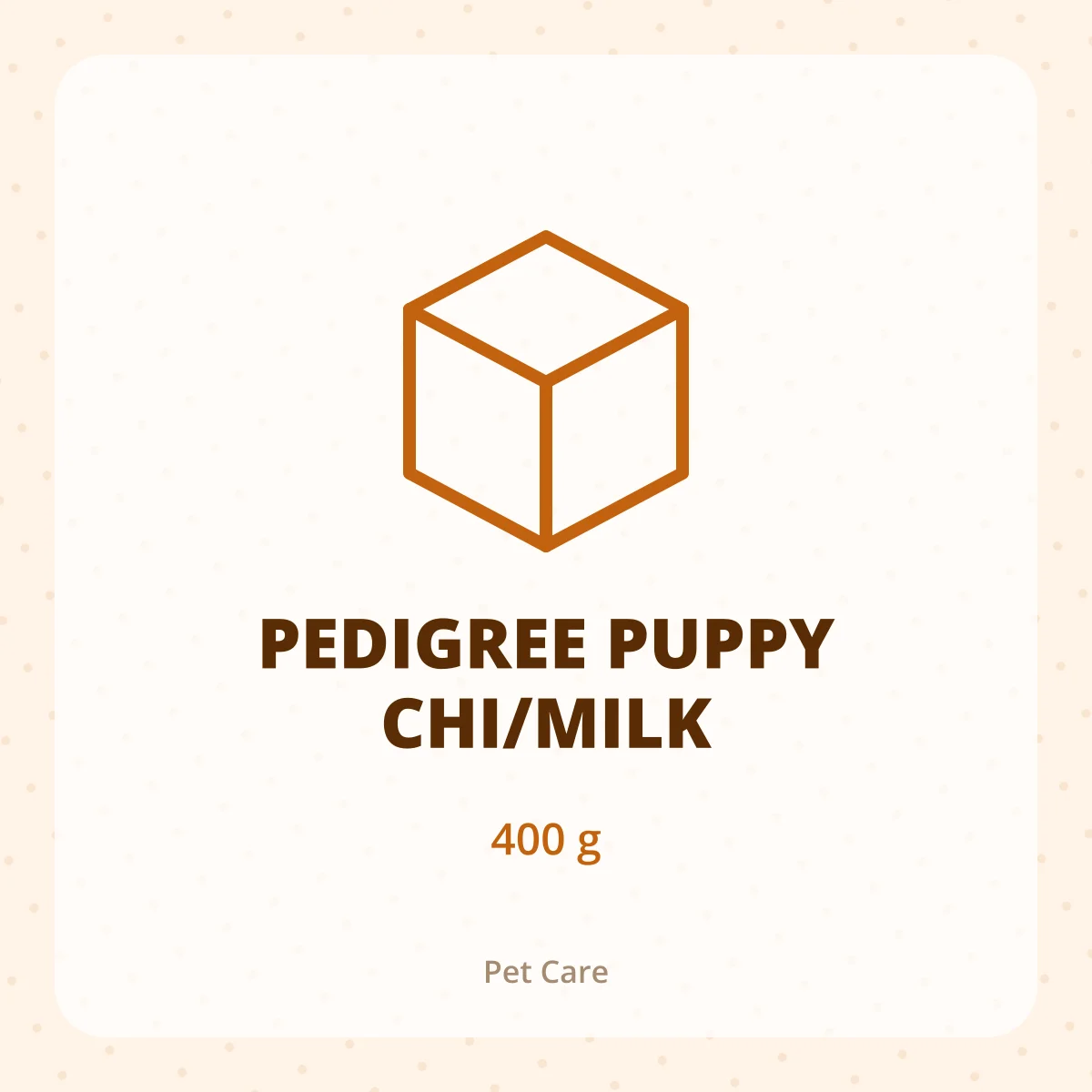PEDIGREE PUPPY CHI/MILK 1X400GM