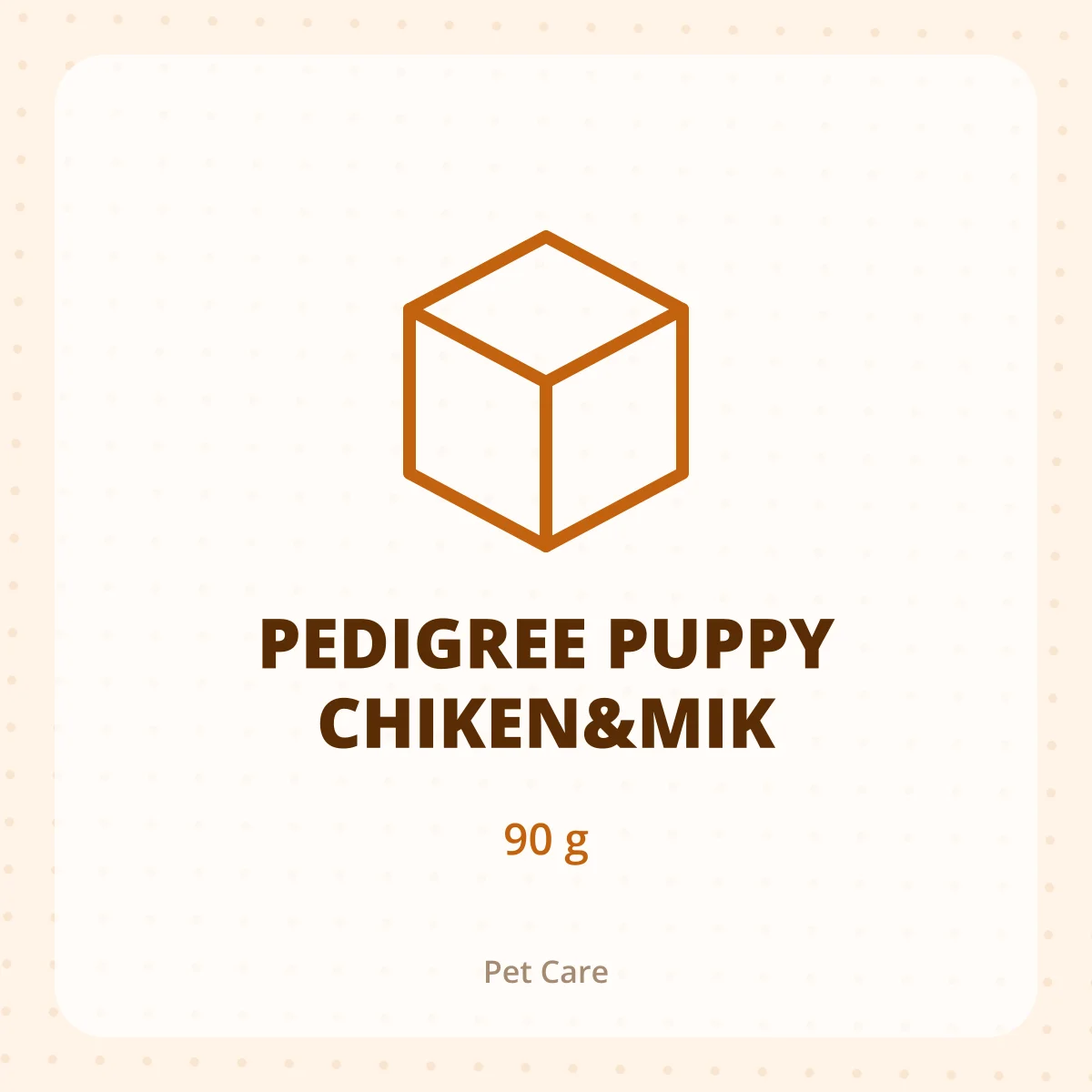 PEDIGREE PUPPY CHIKEN&MIK 1X90G