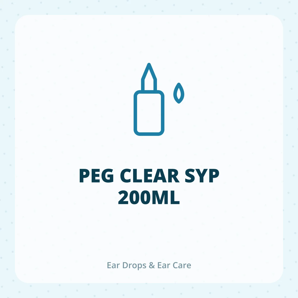 PEG CLEAR SYP 200ML 1*1