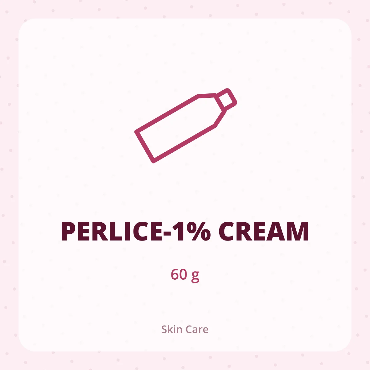 PERLICE-1% CREAM 1X60G