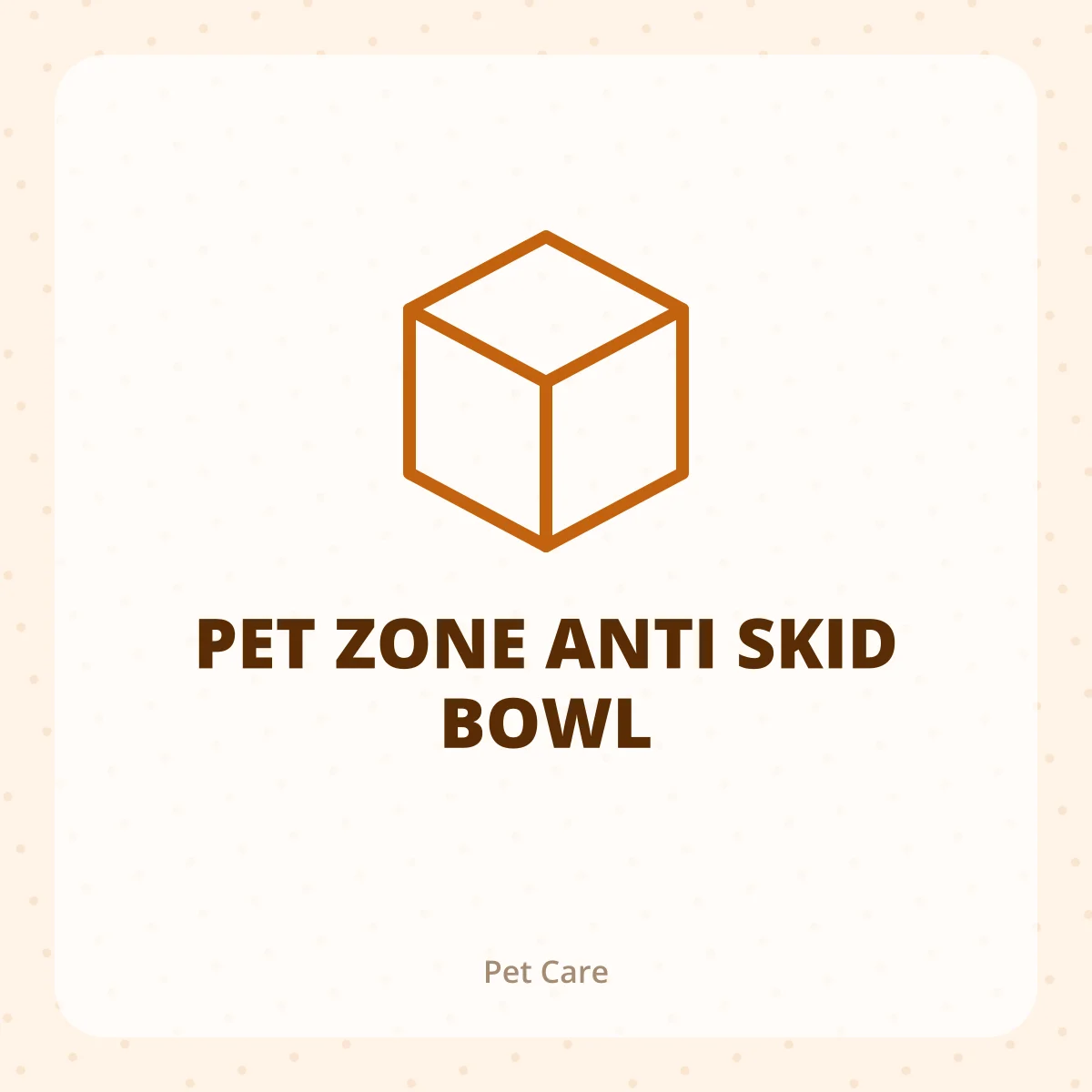 PET ZONE ANTI SKID BOWL 1X1