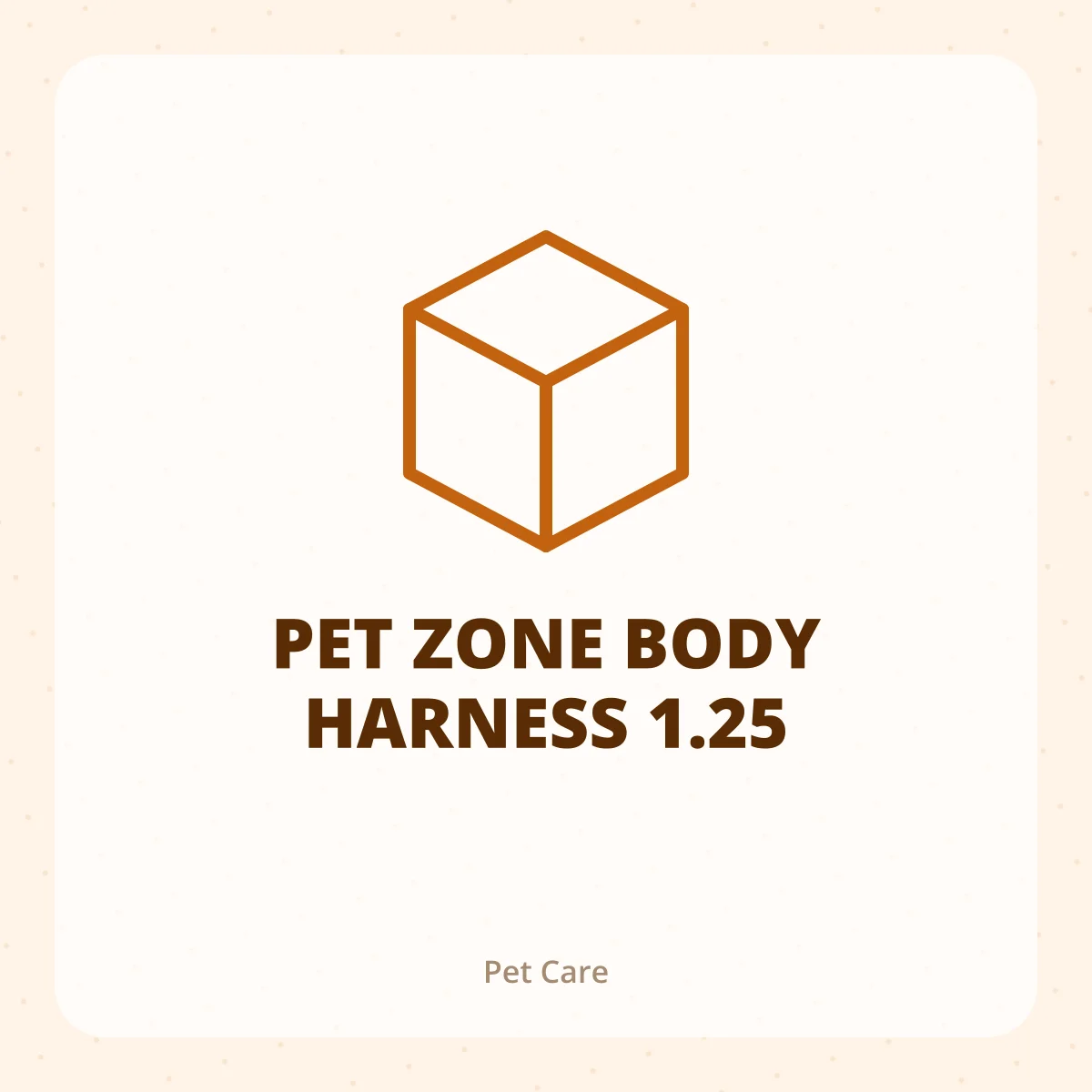 PET ZONE BODY HARNESS 1.25 1X1