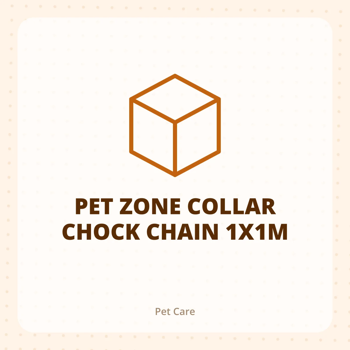 PET ZONE COLLAR CHOCK CHAIN 1X1M