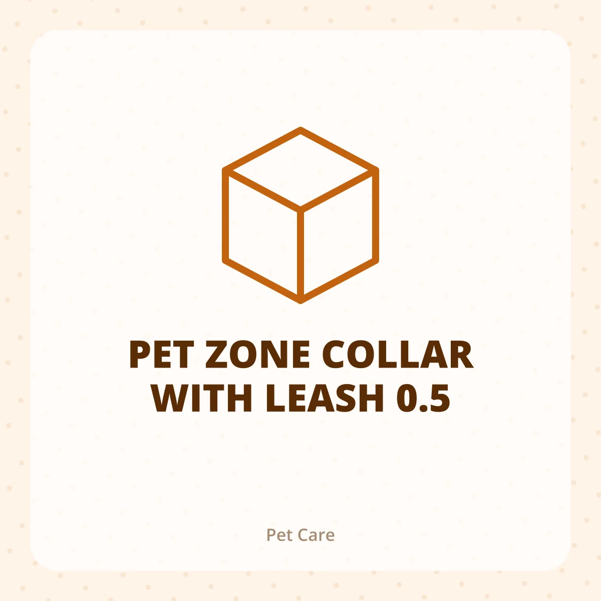 PET ZONE COLLAR WITH LEASH 0.5 1X1